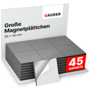 Magnetplättchen einseitig selbstklebend groß