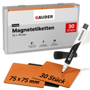 Beschreibbare Magnetstreifen - 75 mm x 75 mm