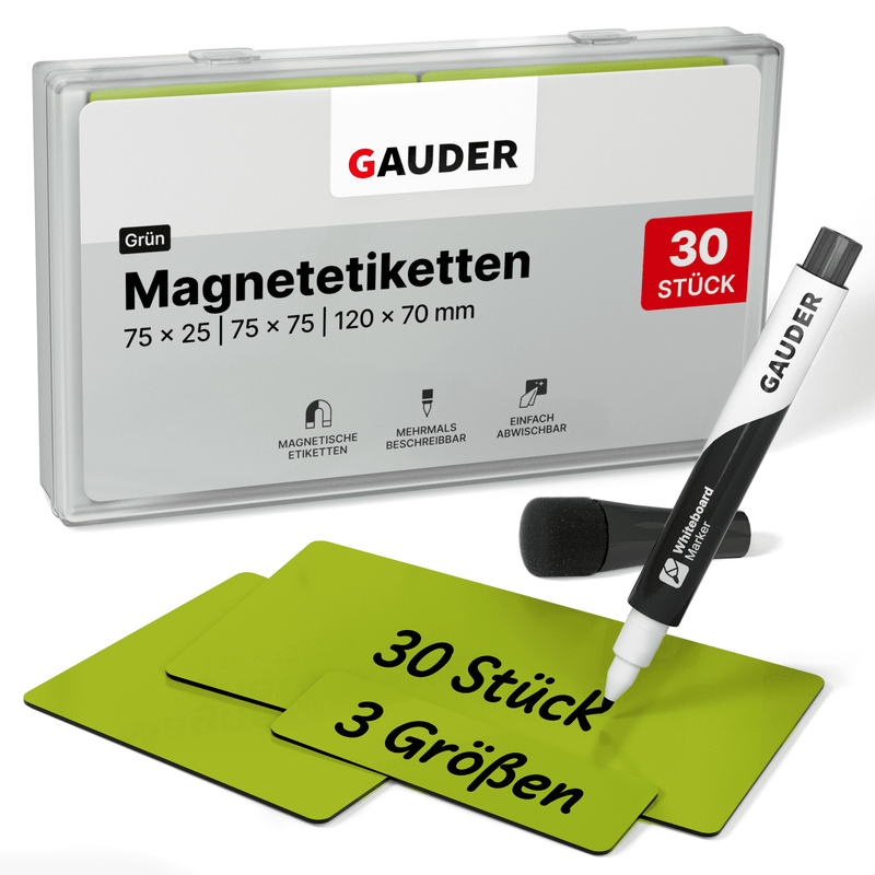 HOMiDEK Magnetstreifen Beschreibbar - 30 Stück Beschreibbare Magnete HOMiDEK Magnetstreifen Beschreibbar - 30 Stück Beschreibbare Magnete