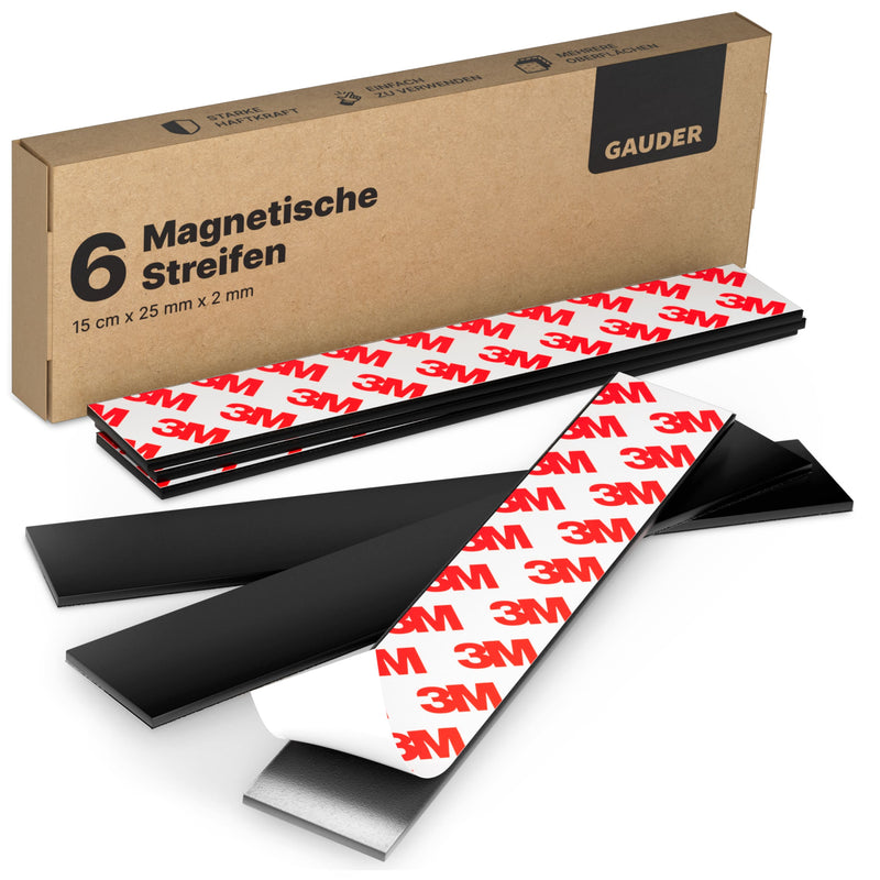 Magnetstreifen selbstklebend (15 cm x 25 mm x 2 mm)