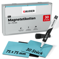 Beschreibbare Magnetstreifen - 75 mm x 75 mm