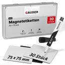 Beschreibbare Magnetstreifen - 75 mm x 75 mm