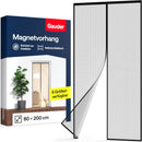 Fliegengitter Balkontür schwarz - Magnetische Fliegengitter Tür ohne Bohren