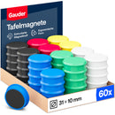 Tafelmagnete mit Plastikkappe (bunt)