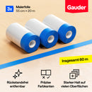 Abdeckfolie mit Klebeband