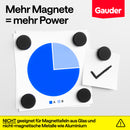 Tafelmagnete mit Plastikkappe (schwarz)