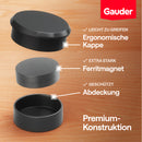 Tafelmagnete mit Plastikkappe (schwarz)
