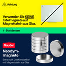 Tafelmagnete mit Plastikkappe (schwarz)