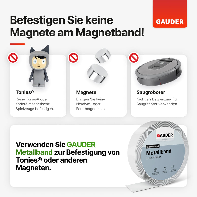 Magnetband einseitig selbstklebend mit 3M-Kleber (30mm x 2mm)